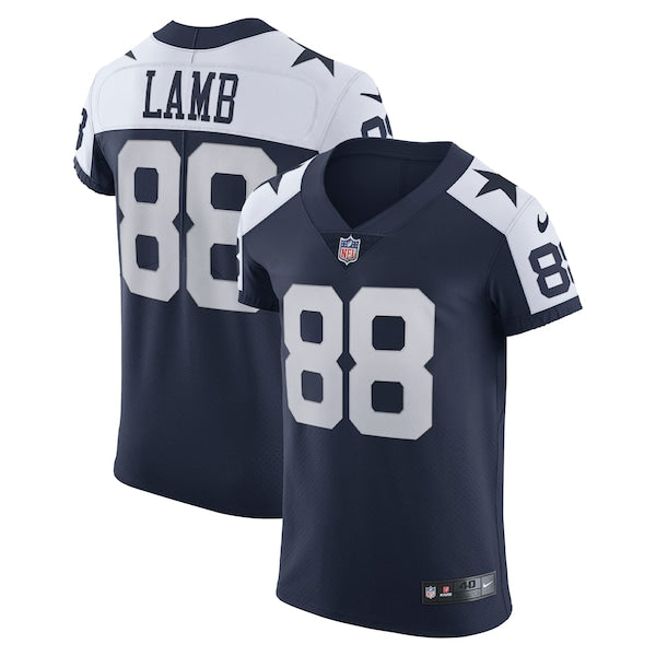 CeeDee Lamb Dallas Cowboys Nike Alternate Vapor Elite Jersey - Navy/White - Image 2