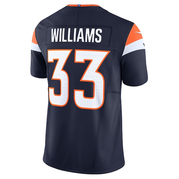 Javonte Williams Denver Broncos Nike Alternate Vapor F.U.S.E. Limited Jersey - Navy - Image 4