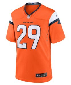 Alternative view of Ja'Quan McMillian Denver Broncos Nike Team Game Jersey -  Orange
