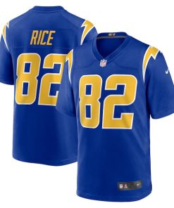Brenden Rice Los Angeles Chargers Nike 2024 NFL Draft 2nd Alternate Game Player Jersey - Royal