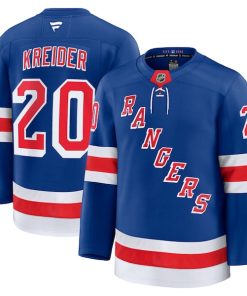 Chris Kreider New York Rangers  Home Premium Jersey - Blue
