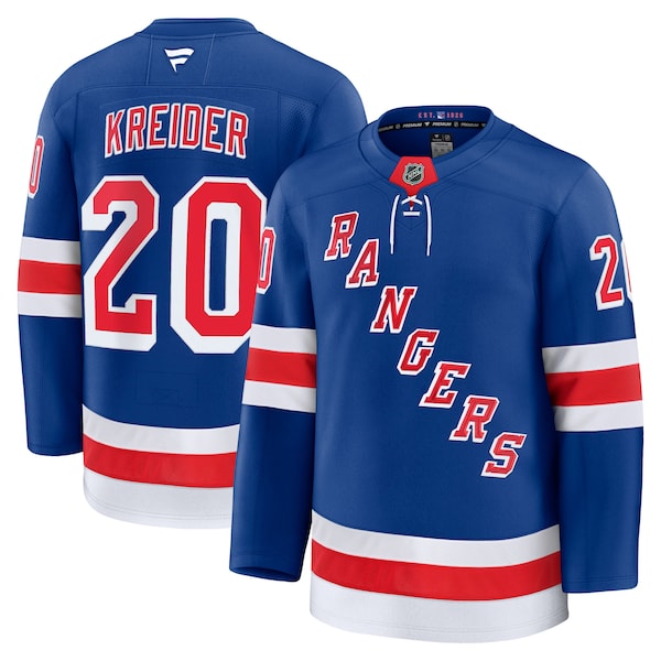 Chris Kreider New York Rangers Home Premium Jersey - Blue