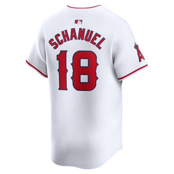 Nolan Schanuel Los Angeles Angels Nike Home Limited Player Jersey - White - Image 3