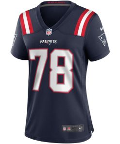 Alternative view of Bruce Armstrong New England Patriots Nike Women's Game Retired Player Jersey - Navy
