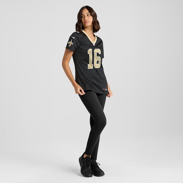 Bub Means New Orleans Saints Nike Women's Game Jersey - Black - Image 4