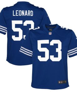 Shaquille Leonard Indianapolis Colts Nike Youth Game Jersey - Royal/Blue
