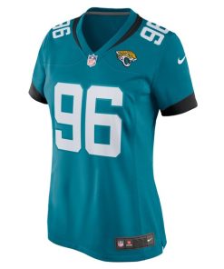 Alternative view of Ross Blacklock Jacksonville Jaguars Nike Women's Team Game Jersey -  Teal