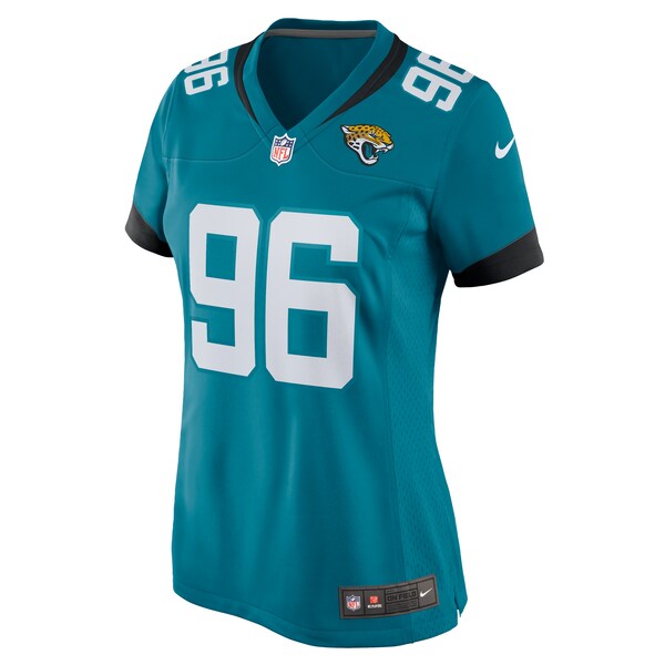 Ross Blacklock Jacksonville Jaguars Nike Women's Team Game Jersey - Teal - Image 2