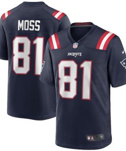 Randy Moss New England Patriots Nike Game Retired Player Jersey - Navy