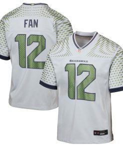 12s Seattle Seahawks Nike Youth 2025 Rivalries Collection Game Jersey - Wolf Gray