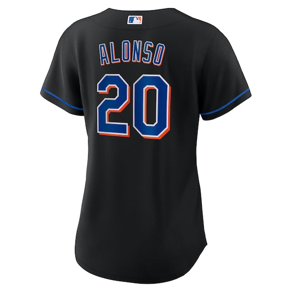 Pete Alonso New York Mets Nike Women's 2022 Alternate Replica Player Jersey - Black - Image 3