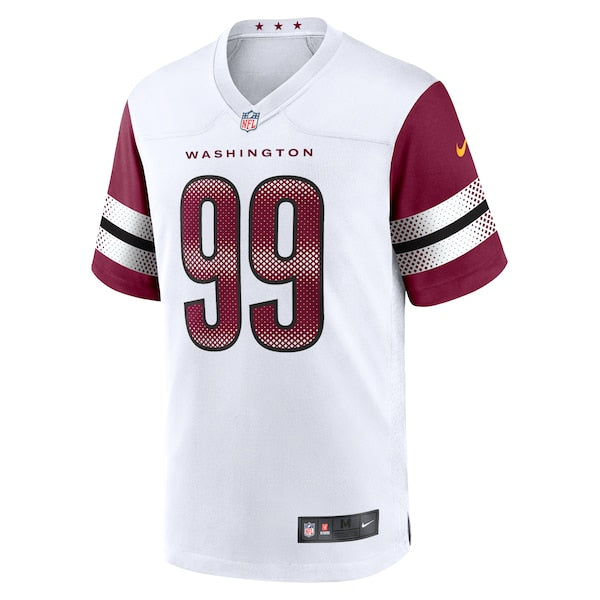 Chase Young Washington Commanders Nike Game Jersey - White/Burgundy - Image 3