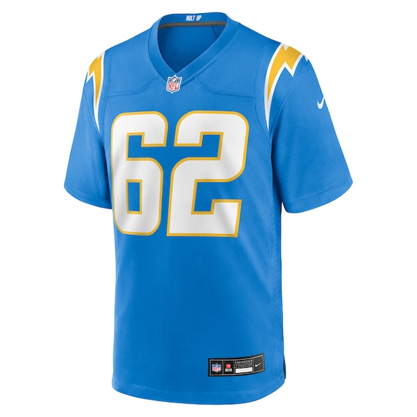 Nash Jones Los Angeles Chargers Nike Team Game Jersey - Powder Blue - Image 2