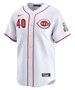 Alternative view of Nick Lodolo Cincinnati Reds Nike Home Limited Player Jersey - White