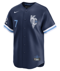 Alternative view of Bobby Witt Jr. Kansas City Royals Nike City Connect Limited Jersey - Navy