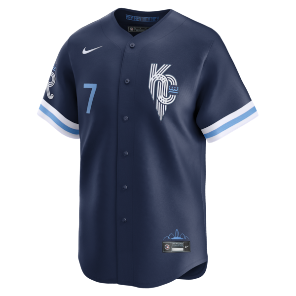 Bobby Witt Jr. Kansas City Royals Nike City Connect Limited Jersey - Navy - Image 2