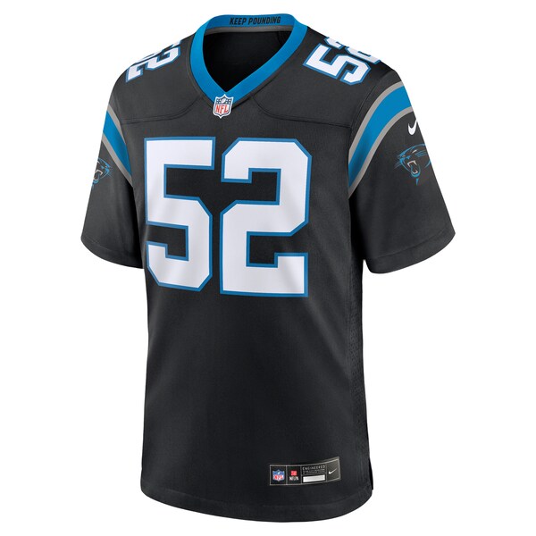 DJ Johnson Carolina Panthers Nike Game Jersey - Black - Image 2