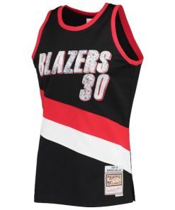 Alternative view of Rasheed Wallace Portland Trail Blazers 1999/00 Hardwood Classics NBA 75th Anniversary Diamond Swingman Jersey - Black