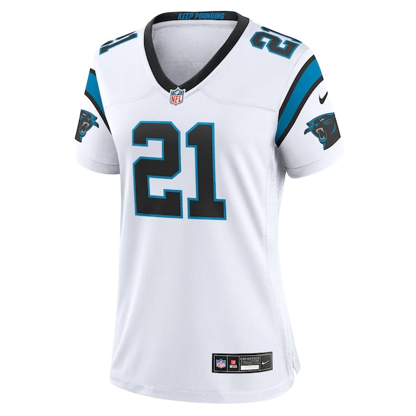 Jeremy Chinn Carolina Panthers Nike Women's Player Jersey - White/Blue - Image 3