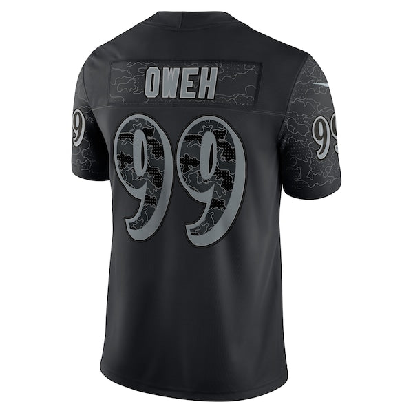 Odafe Oweh Baltimore Ravens Nike RFLCTV Limited Jersey - Black - Image 6