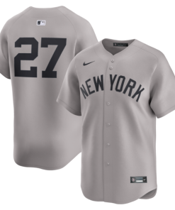 Alternative view of Giancarlo Stanton New York Yankees Nike Road Limited Player Jersey - Gray/White