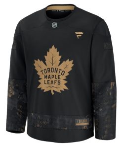 Alternative view of Toronto Maple Leafs  2024 Military Appreciation Practice Jersey - Black