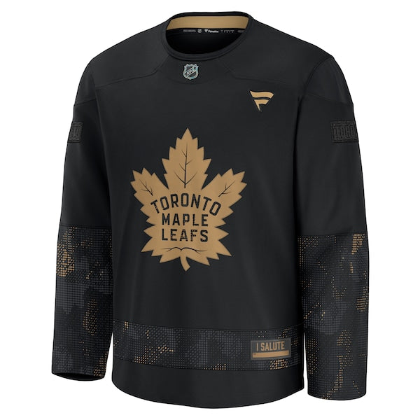 Toronto Maple Leafs 2024 Military Appreciation Practice Jersey - Black - Image 2