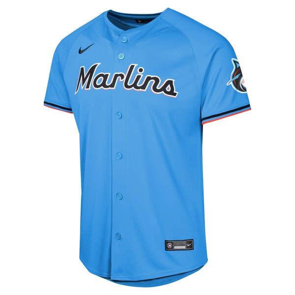 Miami Marlins Nike Youth Alternate Limited Jersey - Blue - Image 2