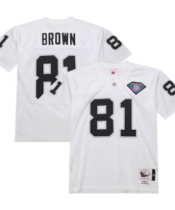Tim Brown Las Vegas Raiders 1994  Authentic Throwback Retired Player Jersey - White