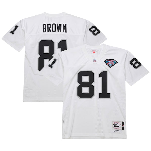 Tim Brown Las Vegas Raiders 1994 Authentic Throwback Retired Player Jersey - White