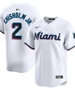Jazz Chisholm Jr. Miami Marlins Nike Home Limited Player Jersey - White
