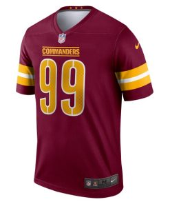 Alternative view of Chase Young Washington Commanders Nike Legend Jersey - Burgundy