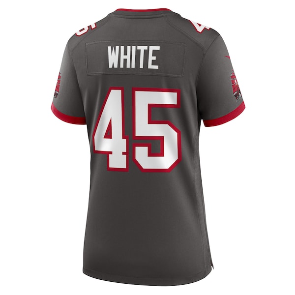 Devin White Tampa Bay Buccaneers Nike Women's Game Jersey - Pewter/Red/White - Image 5