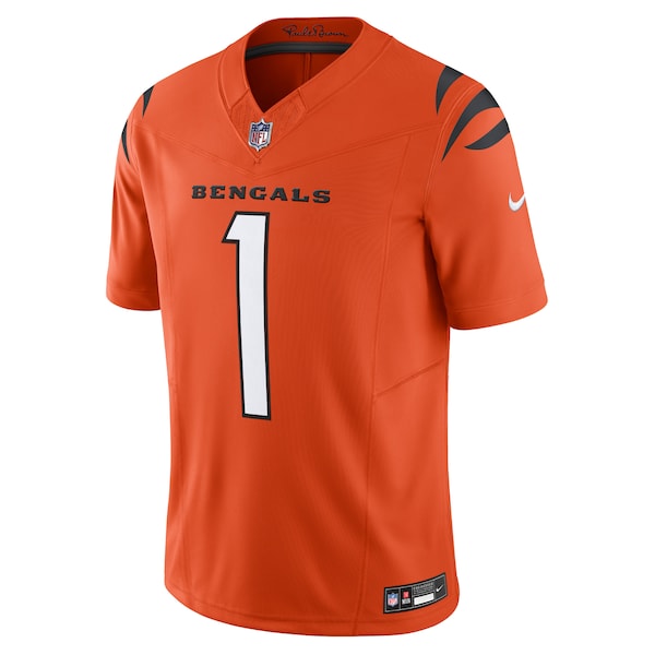 Ja'Marr Chase Cincinnati Bengals Nike Vapor F.U.S.E. Limited Jersey - Orange - Image 2