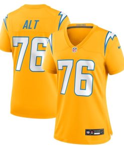 Joe Alt Los Angeles Chargers Nike Women's Alternate Charger Power Game Jersey - Gold