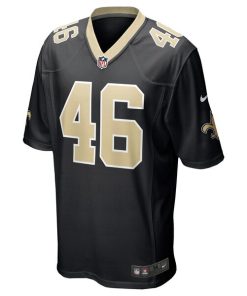 Alternative view of Adam Prentice New Orleans Saints Nike Game Player Jersey - Black