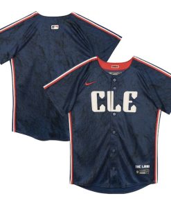 Cleveland Guardians Nike Preschool City Connect Jersey - Navy