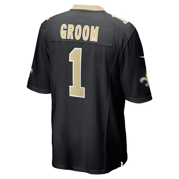 Number 1 Groom New Orleans Saints Nike Game Jersey - Black - Image 3