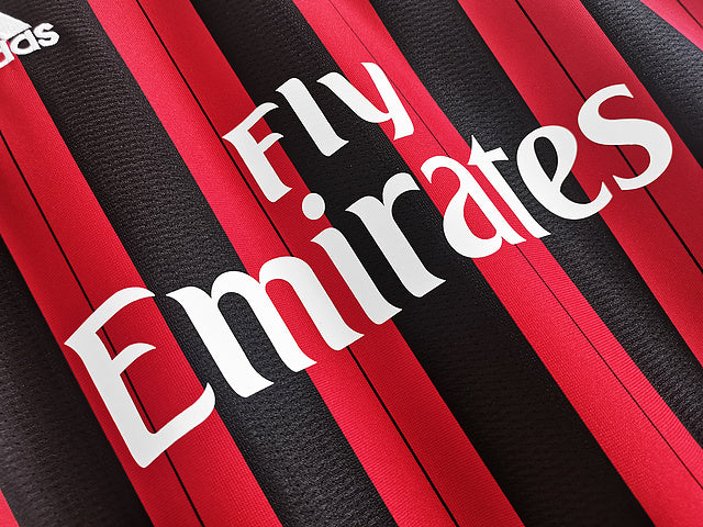 AC Milan Long Sleeve 2013-14 Vintage Jersey - Image 4