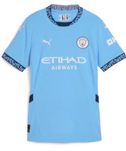 Alternative view of Manchester City Puma Women's 2024/25 Home Replica Jersey - Light Blue