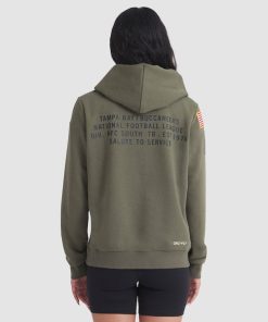 Alternative view of Tampa Bay Buccaneers Nike Women's 2025 Salute to Service Sideline Standard Issue Dri-FIT Hoodie - Olive