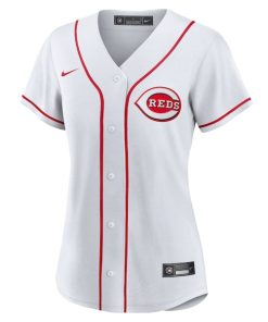 Alternative view of Cincinnati Reds Nike Women's Home Replica Team Jersey - White