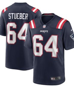 Andrew Stueber New England Patriots Nike Game Player Jersey - Navy