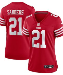 Deion Sanders San Francisco 49ers Nike Women's Retired Player Game Jersey - Scarlet