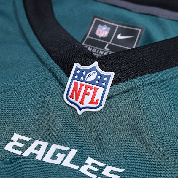 Byron Young Philadelphia Eagles Nike Team Game Jersey - Midnight Green - Image 5