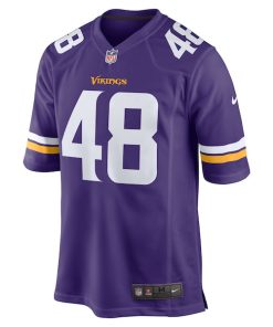 Alternative view of Quincy Roche Minnesota Vikings Nike Team Game Jersey -  Purple