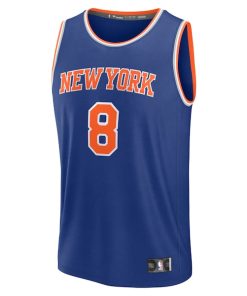 Alternative view of OG Anunoby New York Knicks  Fast Break Replica Player Jersey - Icon Edition - Blue