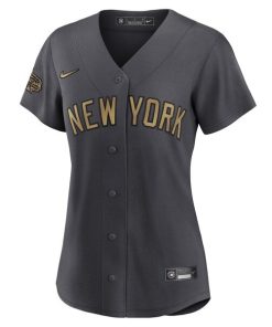 Alternative view of Aaron Judge New York Yankees Nike Women's 2022 MLB All-Star Game Replica Player Jersey - Charcoal