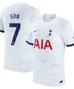 Son Heung-min Tottenham Hotspur Nike Home 2023/24 Replica Player Jersey - White/Tan