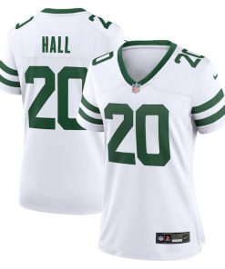 Alternative view of Breece Hall New York Jets Nike Women's Game Jersey - Legacy White